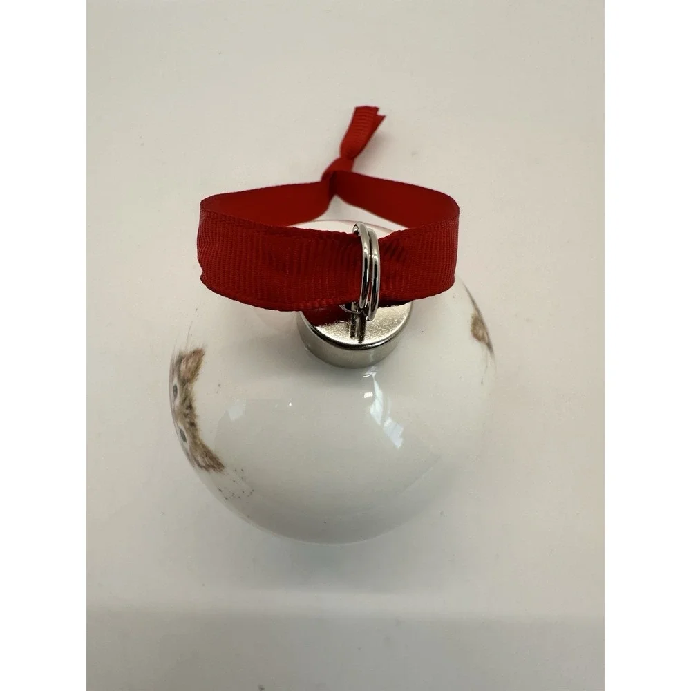 Royal Worcester‎ Wrendale Designs Purrfect Bone China Christmas Bauble (Kitten)
